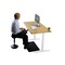 Uncaged Ergonomics RiseUpElectricStandingDesk48X30"BambooDesktopSitStandOffice, RUwb48 RUWB48 - alternate 9
